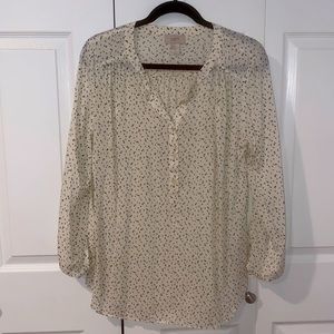 Loft blouse in cream size L